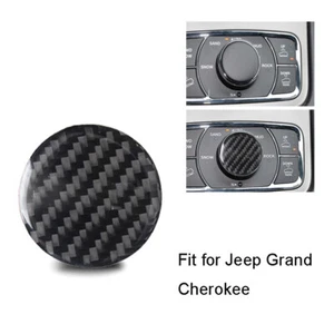 Cubierta de botones para consola central de fibra de carbono para Jeep Grand Cherokee 2011-2020 - Imagen 1 de 7