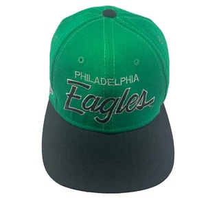 De Colección Philadelphia Eagles Deportes Especialidades Línea Única Script Snapback Sombrero de Lana - Imagen 1 de 9