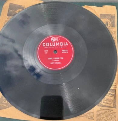   LEFTY FRIZZELL    RARE  78 rpm         LULLABY WALTZ                MINT (NOS) Foto 1 de 2