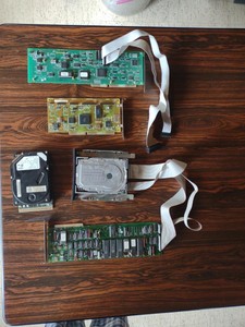 Lot of vintage ISA MFM controller Cards Cables and Hard Drives.  Untested AS-IS