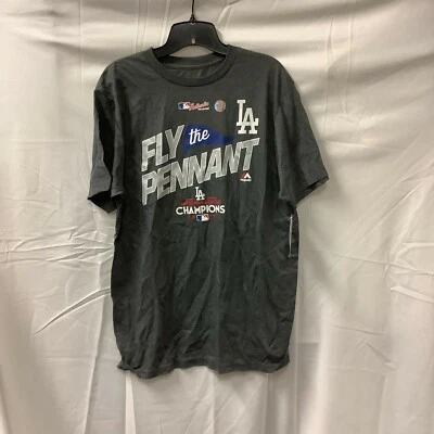 Majestic Mens T Shirt Gray Ring Spun Soft La Fly The National Champions Size L - Image 1 of 4