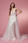 Lace & Beads Plus Embroidered Mermaid Long Wedding Prom Evening Gala Gown Dress