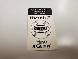 RS20 Cleveland Indians 1983 MLB Baseball Pocket Schedule Card - Genesee Beer - Picture 1 of 2