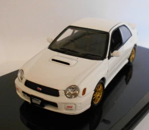 AutoArt 1/43 Scale Diecast AA58641 SUBARU NEW AGE IMPREZA WRX STI 2001 WHITE - Picture 1 of 4