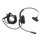 RJ9 Telephone Headset Noise Canceling Single Sided Spring Wire Headphone Wit BGS