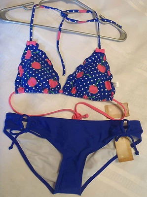ARIZONA Juniors L Cerradura Hipster Panty M Natación Halter Bikini Nuevo con Etiquetas Traje de Baño Foto 1 de 3