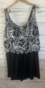 Traje de baño Catherines 32W de una pieza para mujer Traje de baño Negro 827 - Imagen 1 de 4