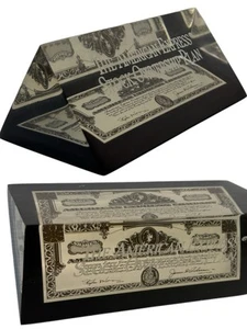 Pisapapeles vintage The American Express Stock; estatua de recuerdo de dinero financiero - Imagen 1 de 17
