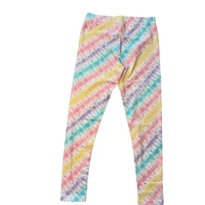 Lands' End Cotton Leggings Girls' Plus Size XL (14+ - 16+) Pastel Tie Dye - Picture 1 of 7