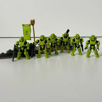 Halo Mega Bloks UNSC Fireteam Venom LOT 6 SPARTANS Set 97350 Near Complete - Image 1 of 4