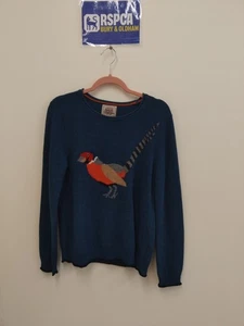 Arabella & Addison Damen Wollmischung Pullover Pulli. Größe S/UK 14 Türkis - Bild 1 von 3