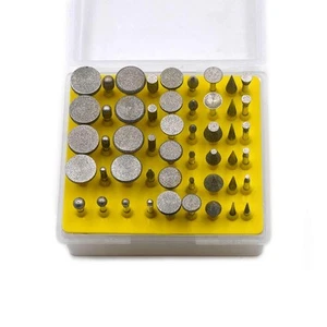 50pcs Diamond Coated Grinding Head Grinding Burrs Set for Dremel Rotary Tool - Picture 1 of 8
