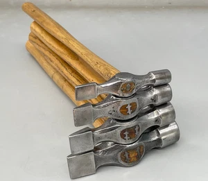 4 Vintage STANLEY Cross Pein Hammers W4 16oz W1 10oz WO 8oz CP 3-1/2oz Tool - Picture 1 of 21