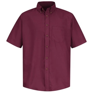 Red Kap Men's Short Sleeve Poplin Dress Shirt - Picture 1 of 30