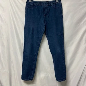 Laura Scott Jeans Denim Stretch Jeggings M Leggings Dark Wash - Picture 1 of 11
