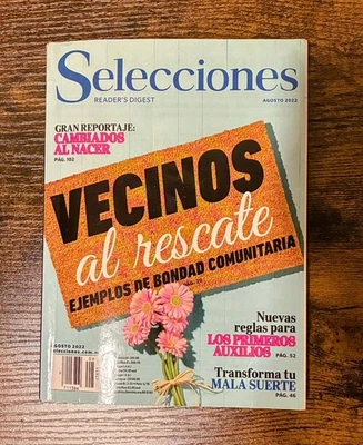 Revista Selecciones (Reader's Digest) Agosto 2022 Vecinos al Rescate Foto 1 de 3