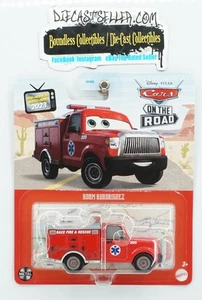 DISNEY PIXAR CARS 2023 ON THE ROAD ADAM ROADRIGUEZ RED FIRE RESCUE TRUCK - Picture 1 of 1