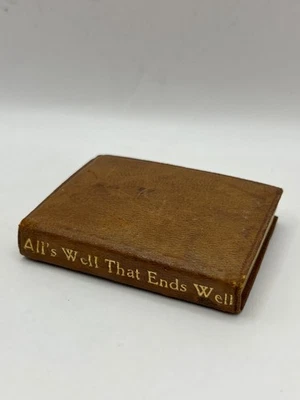 Antique miniature book Shakespeare All's Well That Ends Well - leather binding - Image 1 of 4