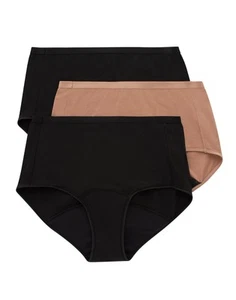 Hanes Comfort, Period. Women's Brief Underwear, Super Leaks, 3-Pack - Picture 1 of 10
