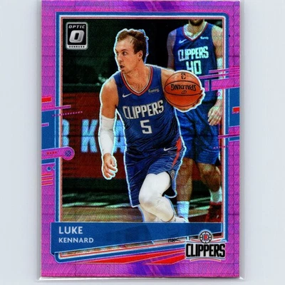 2020-21 Donruss Optic Luke Kennard #65 Hyper Pink Los Angeles Clippers - Image 1 of 2