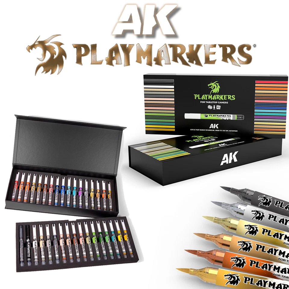 AK Interactive Playmarkers - FULL RANGE of Pens, Packs and Deluxe Set - Image 1 of 1