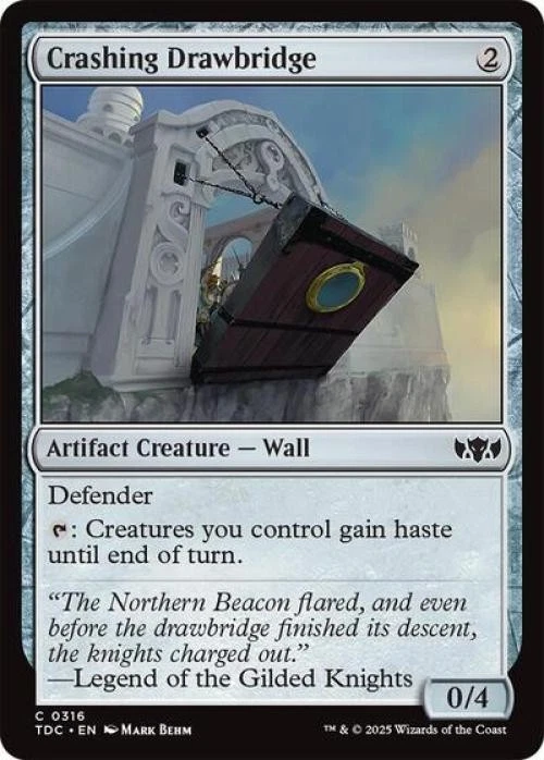 ~ Crashing Drawbridge ~ NM ~ Commander: Tarkir: Dragonstorm ~ MTG ~ - Image 1 of 1