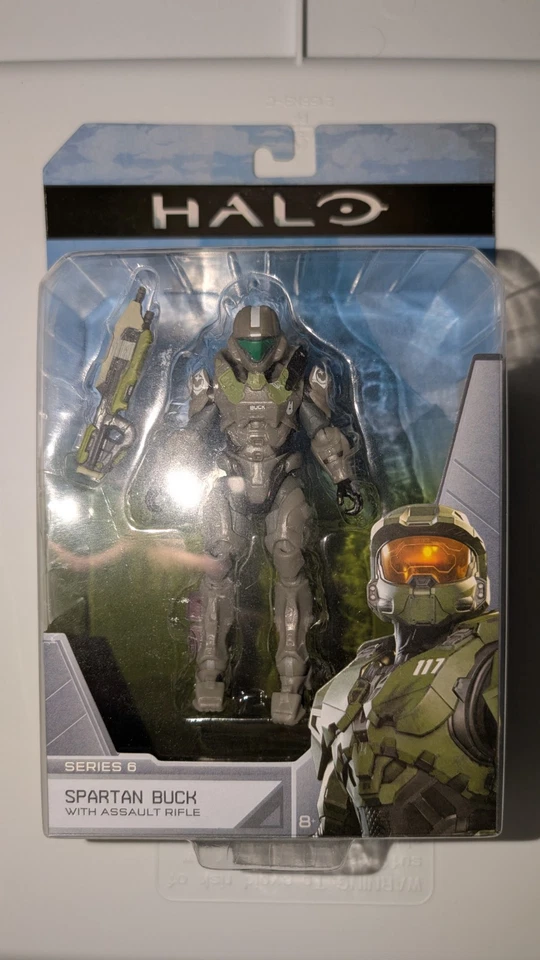 Figura de acción Jazwares Halo Infinite Serie 6 Spartan Buck con rifle de asalto... Foto 1 de 1