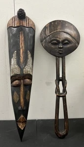 Vintage AFRICAN CARVED WOOD FIGURE - Picture 1 of 10