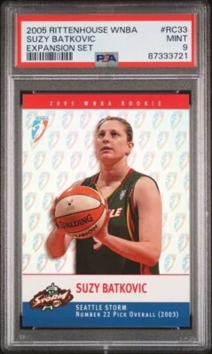 2005 Rittenhouse WNBA Rookie Suzy Batkovic PSA 9 Seattle Storm Australia Opals - Image 1 of 2