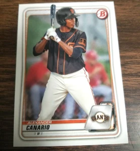 ALEXANDER CANARIO 2020 BOWMAN DRAFT BD-123 GIANTS/CHICAGO CUBS (ROOKIE BASE) - Photo 1 sur 2