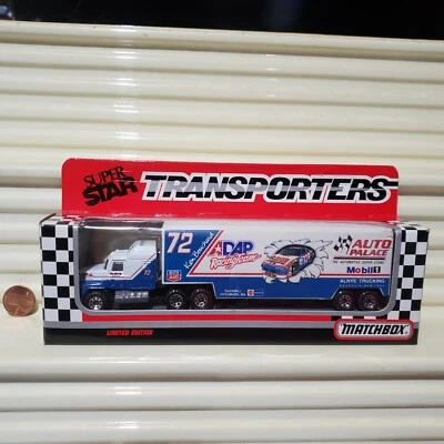 Matchbox KEN BOUCHARD ADAP AUTOPALACE CY107 1992 MackCab SuperStar Transporter   - Image 1 of 4