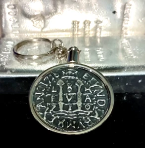 1716 Spanish 8 Escudo Antiqued Billy Bones Hand Poured 54-57 grams .999 Silver - Picture 1 of 5