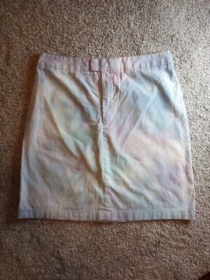Falda tie dye hecha a mano Dockers Recode para mujer talla 8 Foto 1 de 4