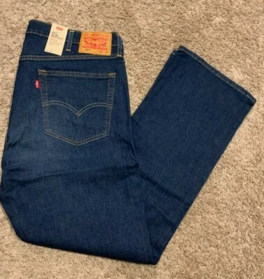 Jeans Levi's 527 Slim Boot Cut com elástico masculino tamanho 38X30 novo com etiquetas R$69,50 0681 U43 - Imagem 1 de 4