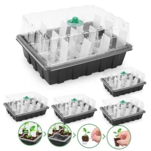 -5 Pack Plant Trays with 60pcs Puller Reusable, Seed Starter Tray 0907-12-5P - Picture 1 of 7