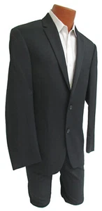 Men's Black Lord West Manhattan Suit Jacket Two Button Front Notch Lapels 40R - Picture 1 of 7