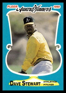 Atletismo de Oakland 1990 ganadores del Premio Fleer Dave Stewart #37 - Imagen 1 de 2