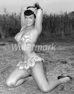 Bettie Page Vintage 1950s 8x10 Photo – Retro Pin-Up Print - Picture 1 of 3