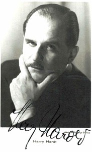 Harry Hardt Original Signature On Card No. 8867 B