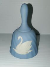 Blue Porcelan Swan/Snowflake Bell