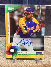 2023 Topps World Baseball Classic Global Stars Luis Arraez Auto Yellow /25 #LA-D