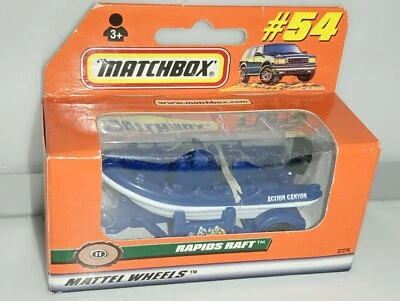 Matchbox Superfast  / MB 422 - Rapids Raft Boat & Trailer - Action Canyon  - Image 1 of 3