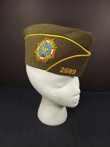 Vintage Sehr guter Erhaltungszustand Indiana 2689 Garnison Seitenmütze Wolle 6 7/8 - Bild 1 von 15