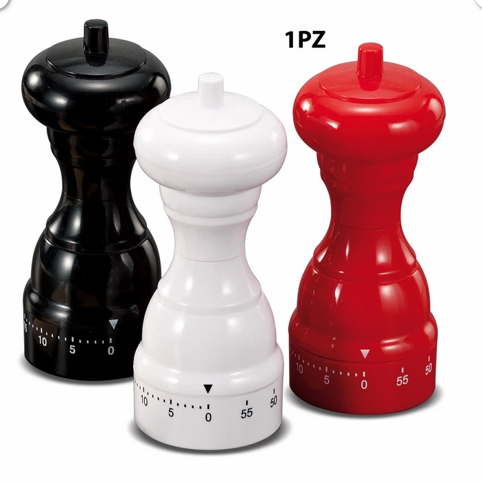 Timer Meccanico Da Cucina 60 Minuti contaminuti Sale pepe chef con Allarme Forte - Immagine 1 di 1