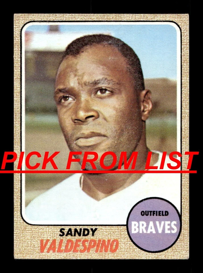 1968 Topps 237-580 VG-EX Pick From List All PICTURED qq2 - Image 1 of 1