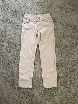 Lulu Luv Girls School Uniform Skinny Cut Pants Khaki Size 8 - Image 1 of 4