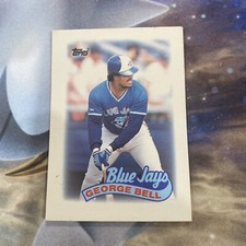 1989 Topps Mini Leaders Toronto Blue Jays Baseball Card #75 George Bell