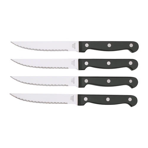 IKEA SNITTA Steak Knife Stainless Steel Set of 4