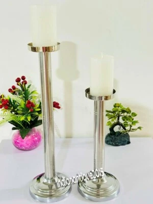 Candlestick Holders Candle Holders Set of 2 Table Decorative Candle Stand - Image 1 of 4