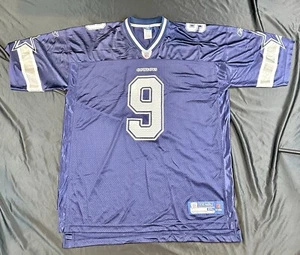 NFL Tony Romo Jersey #9 Mens 2XL Reebok Dallas Cowboys 100% Nylon On Field - Picture 1 of 17